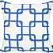 Homeroots Blue Geometric Squares Decorative Throw Pillow Cover 18 x 18 in. 355594 - alternate 7
